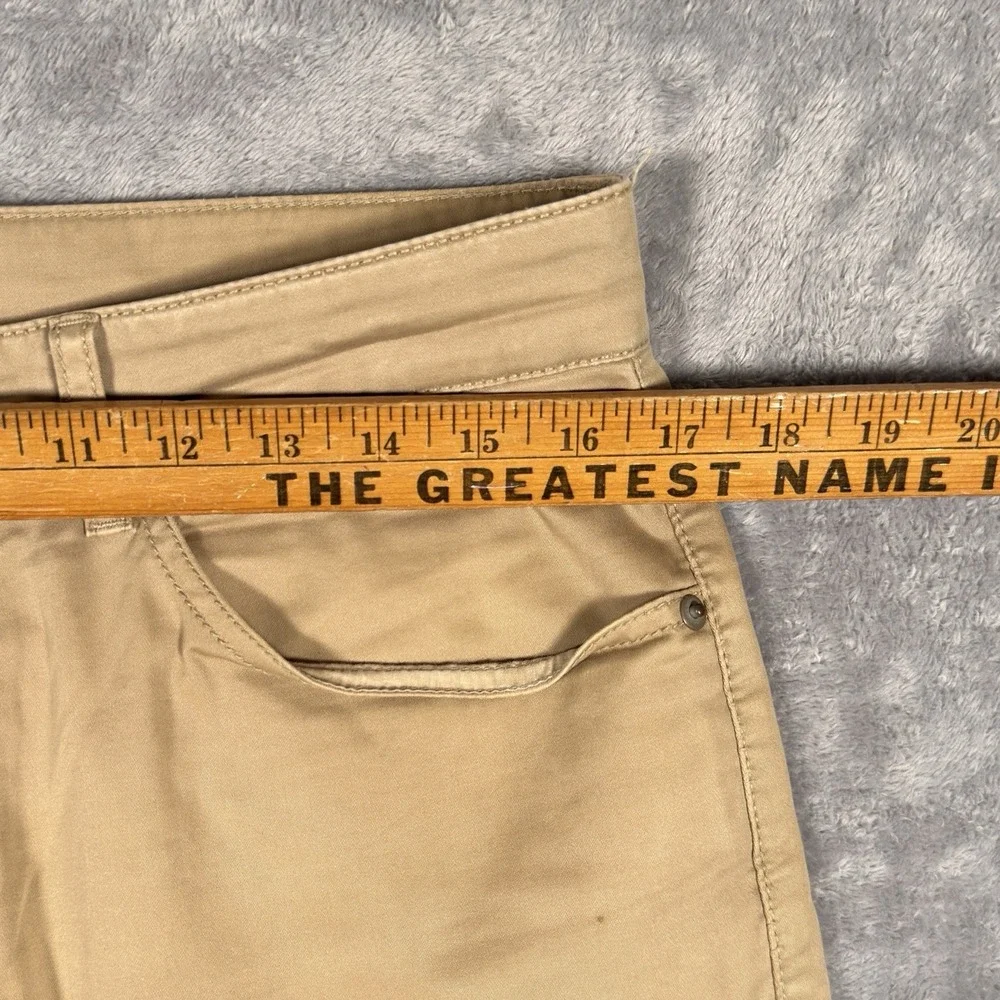Peter Millar Sateen Stretch‎ 5 Pocket Pants Mens 33x32 Cotton Blend Golf Tan